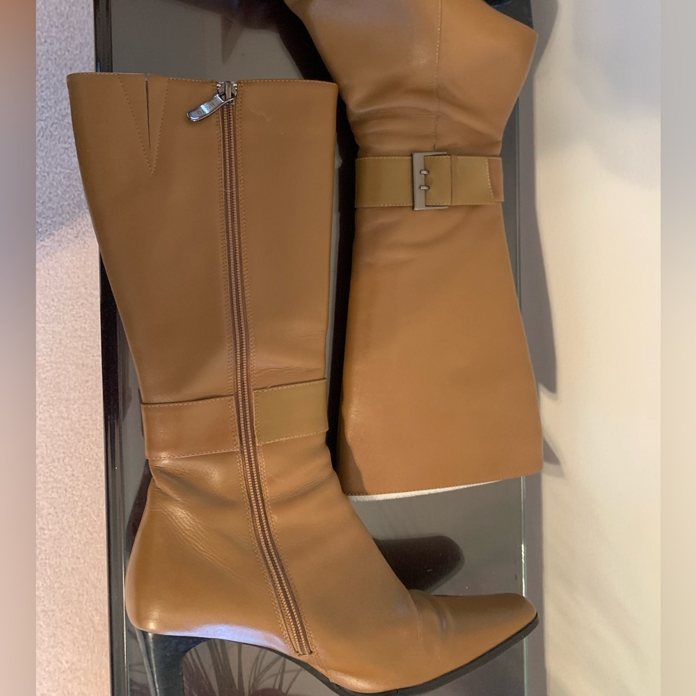 Fashionable Upscale Leather Boots- Lined With Ful… - image 1